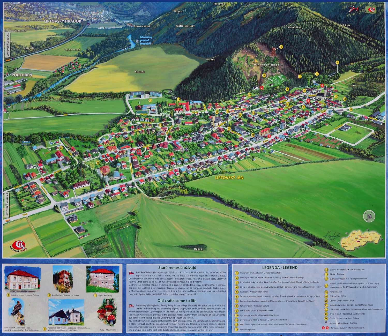 Mapa Liptovský Ján